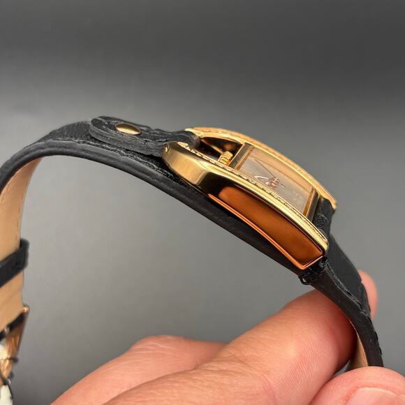 Fossil Harwell ES5263 Women’s 28mm Rose-Gold Case, Black Leather, Quartz NIBWT - Picture 12 of 17